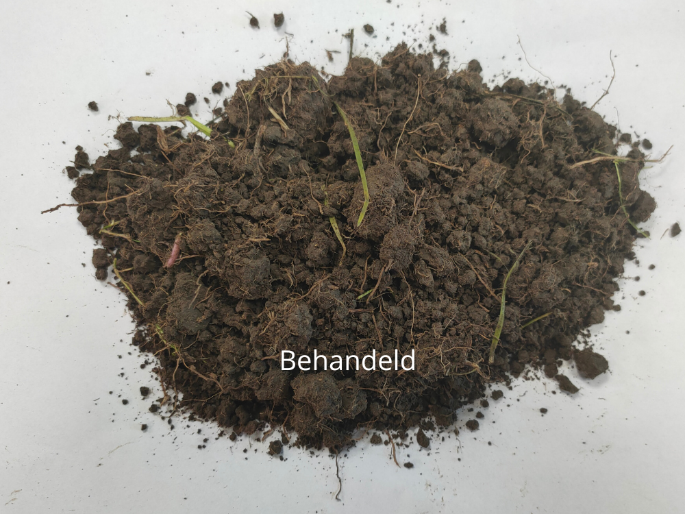 Grond behandeld met Grow PEQ MiCrops