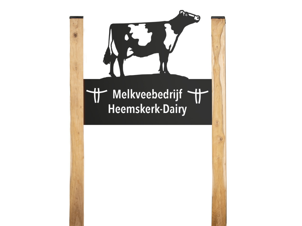 Heemskerk Bedrijfsbord Gepoedercoat