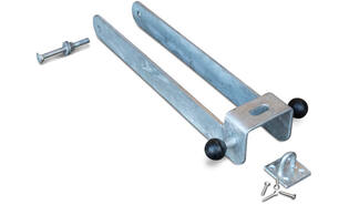 Loquet rabattant pour portail double