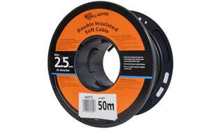 Câble de terre 2,5mm souple, rouleau de 50m, 35 Ohm/km