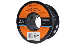 Câble de terre 2,5mm souple, rouleau de 25m, 35 Ohm/km