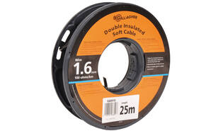Câble de terre 1,6mm souple, rouleau de 25m, 100 Ohm/km