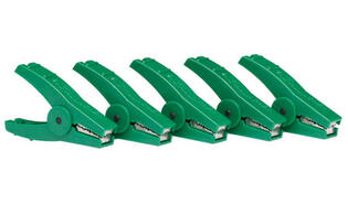 Krokodillenklem groen (5)