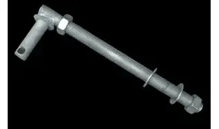 Gond fileté réglable pour portail 300 x 20 mm